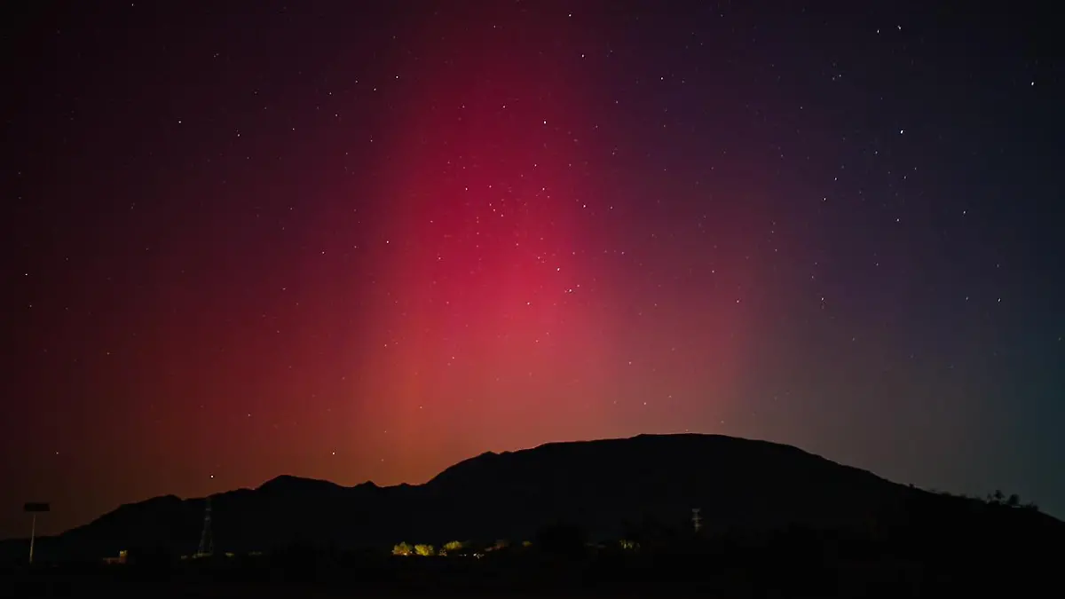 Aurora boreal-Baja California